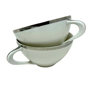 Artiso Craft Fine China | Royal Platinum | 2 Coffee Cups